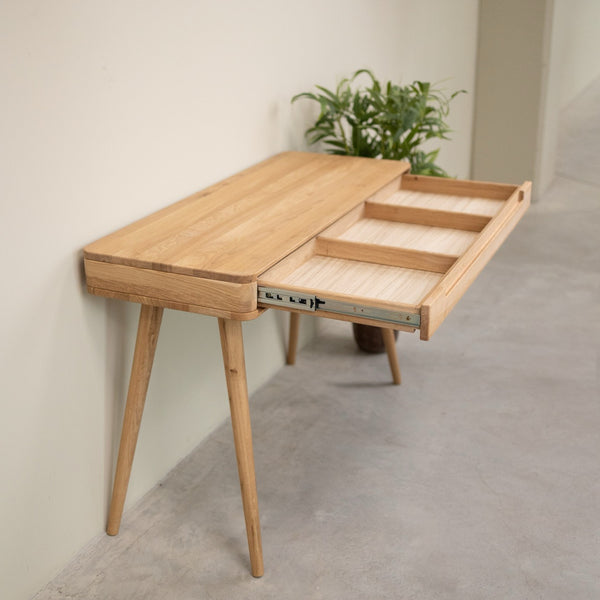 Mesa escritorio tocador de madera maciza de roble Escandi Atelier | NordicStory