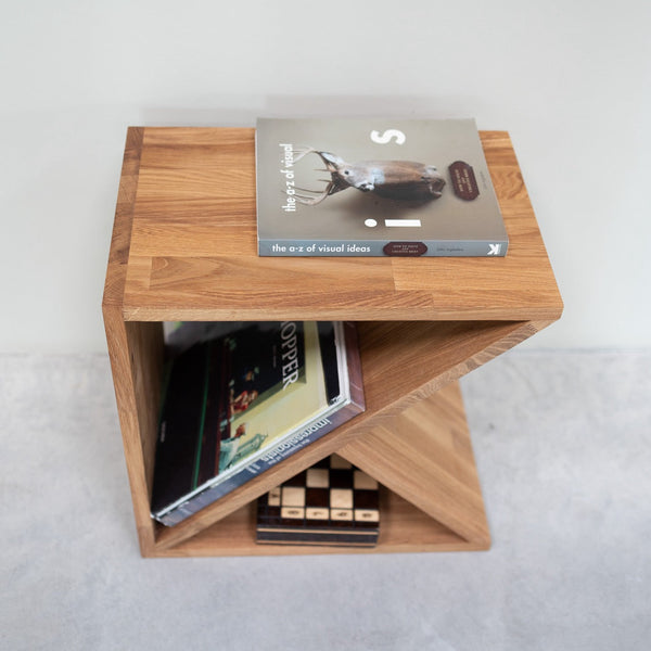 Mesa auxiliar, mesita de noche de madera maciza de roble Denmark | NordicStory