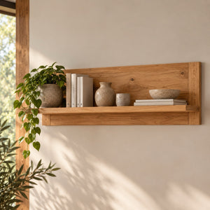 Estante de pared de madera maciza roble Aden | NordicStory