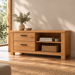 Mueble de TV de madera maciza roble Aden 2 | NordicStory