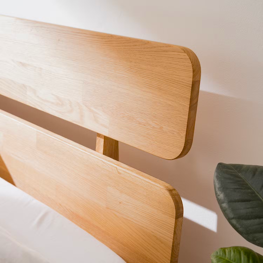 Cama de madera maciza de roble Escandi 2 | NordicStory
