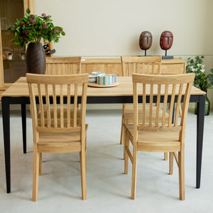 Pack de 2 o 4 Sillas de Comedor de Madera Maciza de Roble Provance | NordicStory