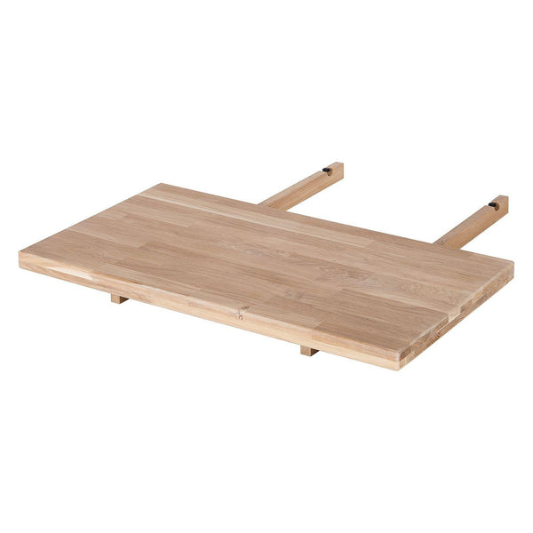 NordicStory Mesa de comedor extensible de madera maciza de roble