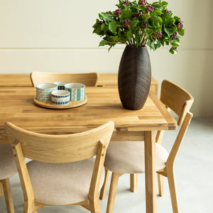 Mesa extensible de comedor de madera maciza de roble Mini 1 | NordicStory