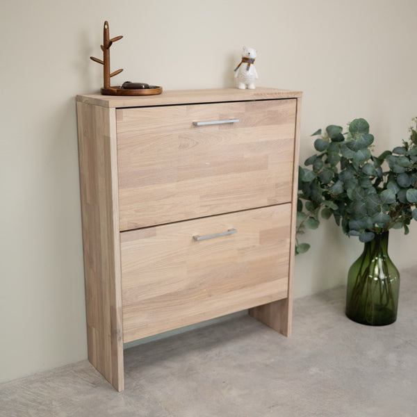 Zapatero de madera maciza de roble Arizona | NordicStory
