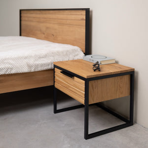 Cama de madera maciza roble Runa | NordicStory