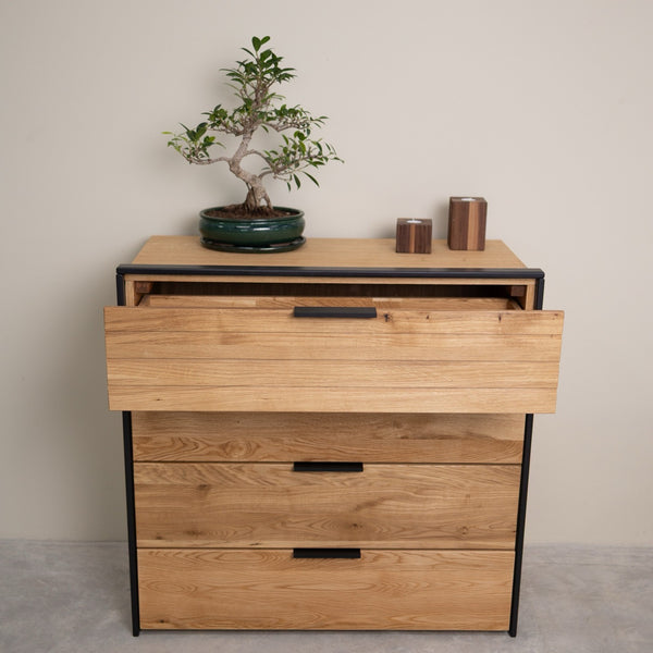 Cómoda de madera maciza roble Runa | NordicStory