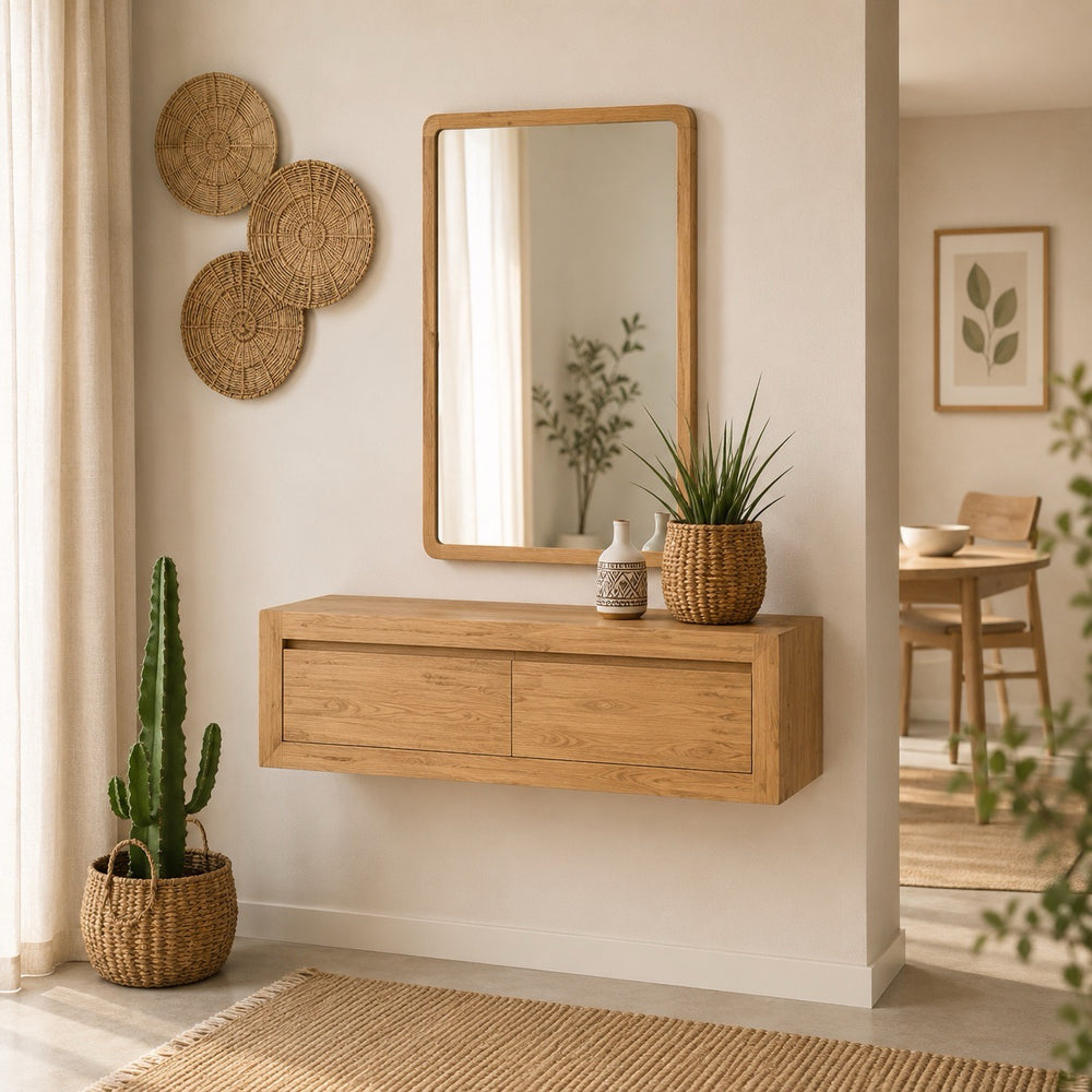 Espejo de madera maciza roble Geneva | NordicStory