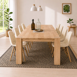 Mesa de comedor de madera maciza de roble Mauritz 3 | NordicStory