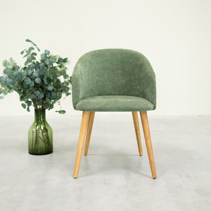 Sillón de roble macizo Ana com tapizado | VESKOR