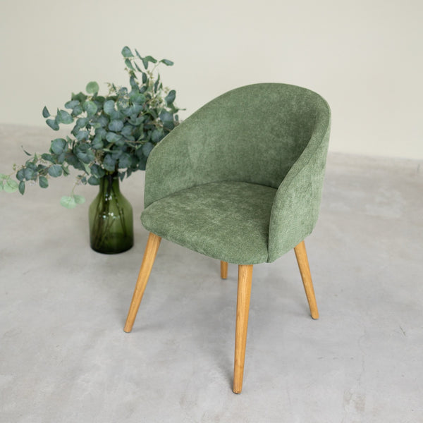 Sillón de roble macizo Ana com tapizado | VESKOR