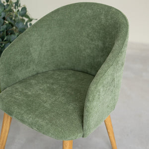 Sillón de roble macizo Ana com tapizado | VESKOR