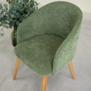 Sillón de roble macizo Ana com tapizado | VESKOR