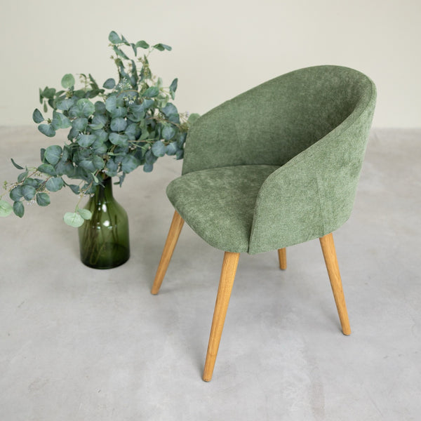 Sillón de roble macizo Ana com tapizado | VESKOR