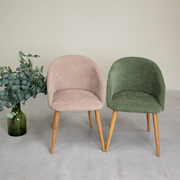 Sillón de roble macizo Ana com tapizado | VESKOR