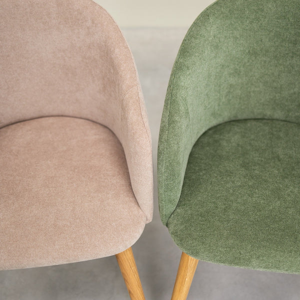 Sillón de roble macizo Ana com tapizado | VESKOR