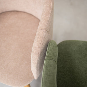 Sillón de roble macizo Ana com tapizado | VESKOR
