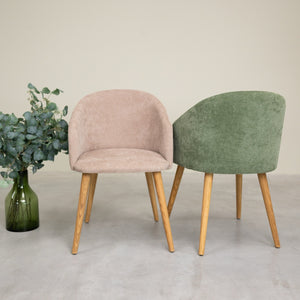 Sillón de roble macizo Ana com tapizado | VESKOR