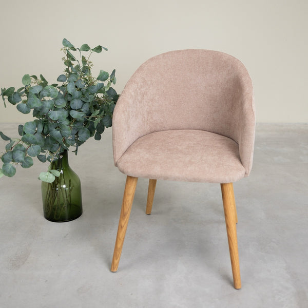 Sillón de roble macizo Ana com tapizado | VESKOR