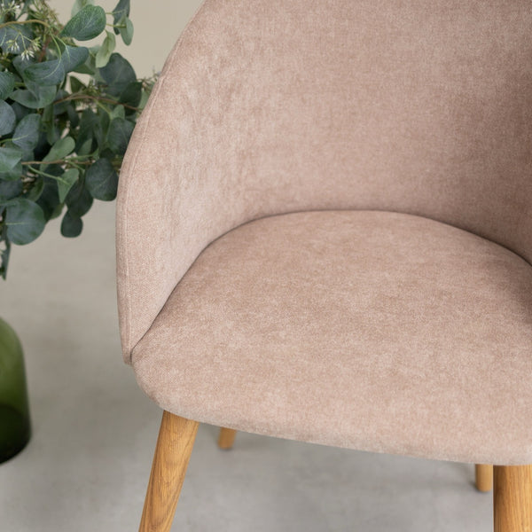Sillón de roble macizo Ana com tapizado | VESKOR