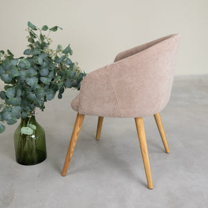 Sillón de roble macizo Ana com tapizado | VESKOR