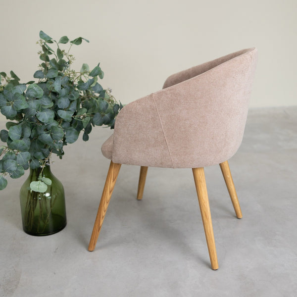 Sillón de roble macizo Ana com tapizado | VESKOR