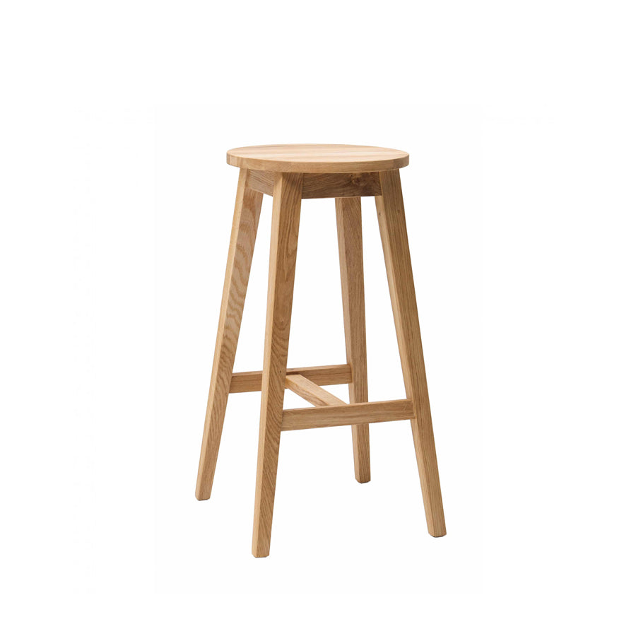 Pack de 2 Taburetes de Bar de Madera Maciza de Roble Diana | NordicStory