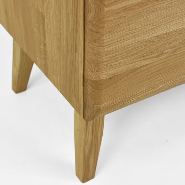 Armario Vitrina de madera maciza de roble Milan 3 | NordicStory