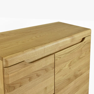 Armario Vitrina de madera maciza de roble Milan 3 | NordicStory