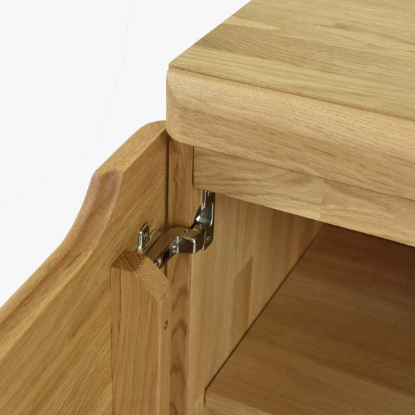 Armario Vitrina de madera maciza de roble Milan 3 | NordicStory