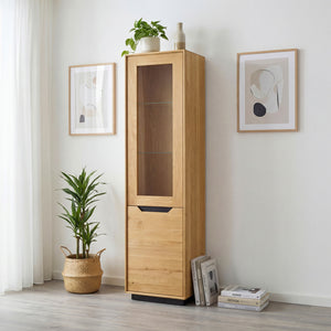Vitrina de madera maciza roble Bremen 1 | NordicStory