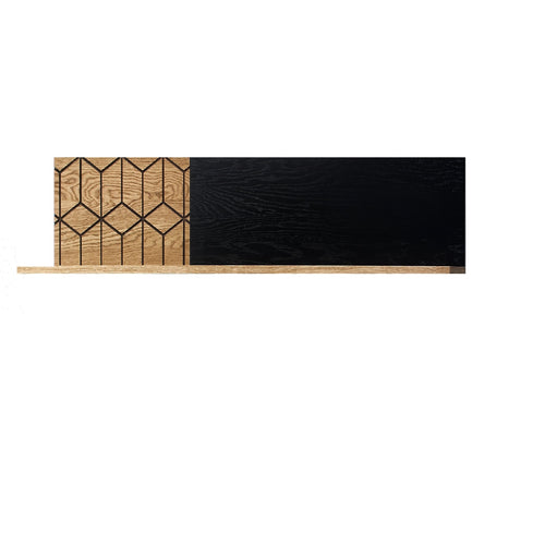 LoftStory Estante de pared de madera de roble diseno industrial nordico