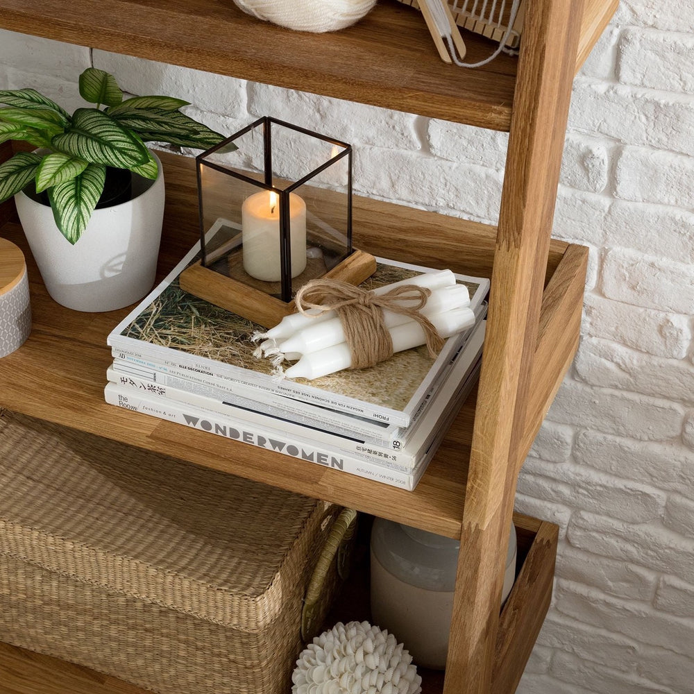 NordicStory Estanteria Madera Maciza Roble Natural Nordico