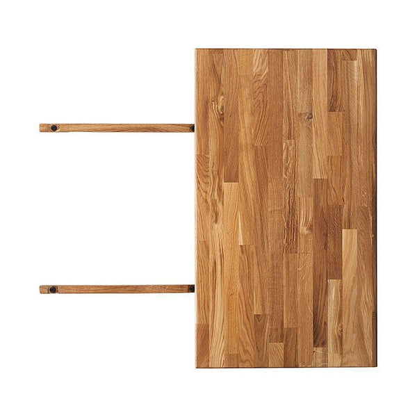 NordicStory Mesa de comedor extensible de madera maciza de roble
