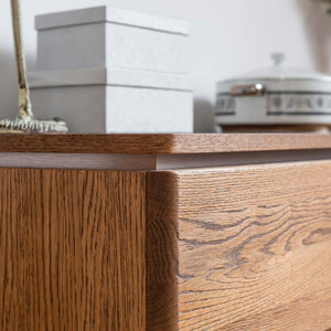 NordicStory Comoda de madera maciza de roble 