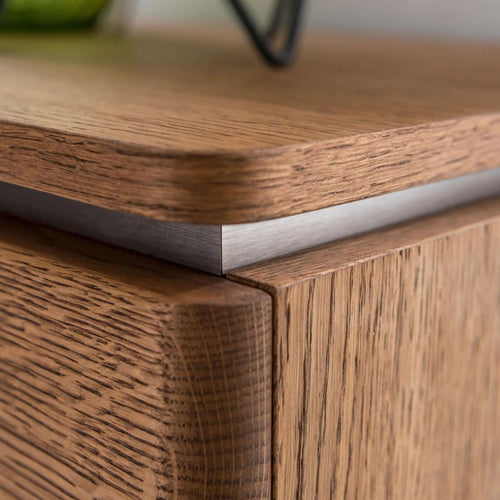 NordicStory Comoda de madera maciza de roble 